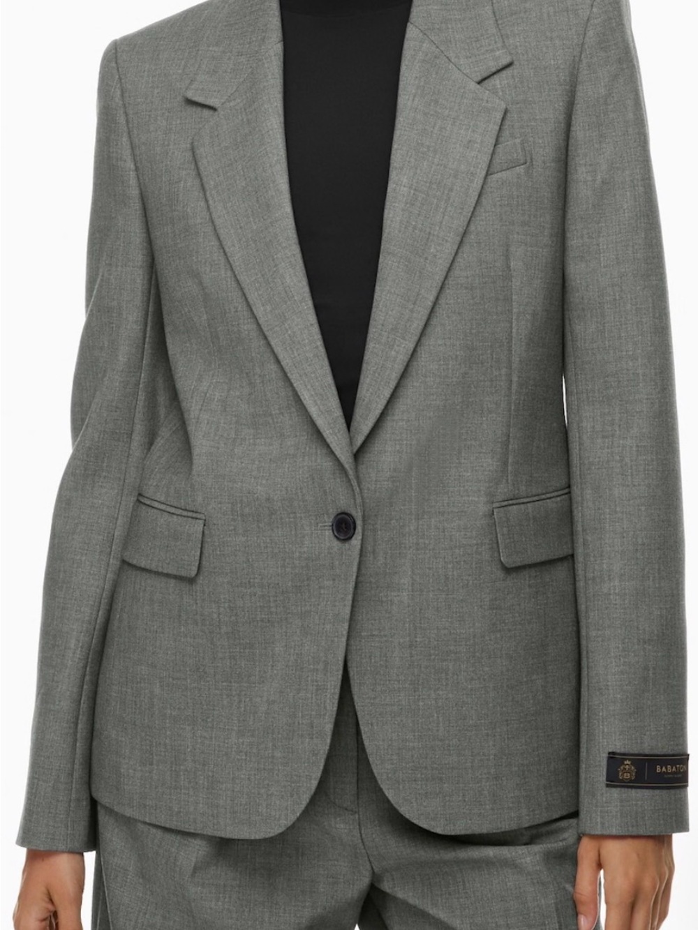 Babaton Producer Blazer - Dark Heather Grey